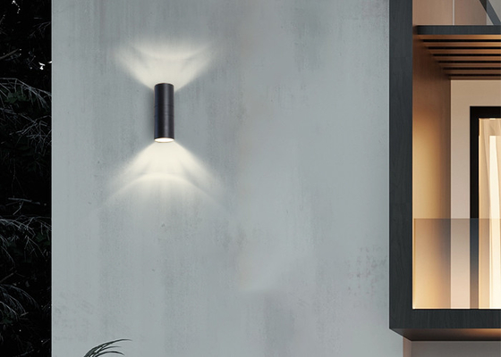6W 12Wの現代簡単な屋外の壁ランプLEDの防水二重ヘッド貝E27
